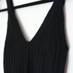 ARITZIA WILFRED BLACK WOOL TANK TOP